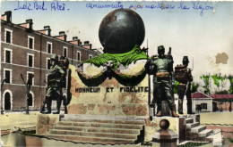 SIDI BEL ABBES  Monument Aux Morts De La Légion Honneur Et Fidelité Colorisée  RV - Sidi-bel-Abbes