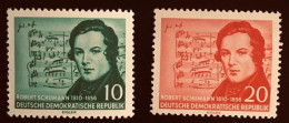 DDR 1956  CENTENARIO DE LA MUERTE DE ROBERT SCHUMANN ** - Ungebraucht