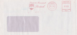 Deutsche Bundespost Brief Mit Freistempel VGO PLZ Oben Rostock 1992 Senat Der Hansestadt Motiv Wappen B66 4806 - Máquinas Franqueo (EMA)