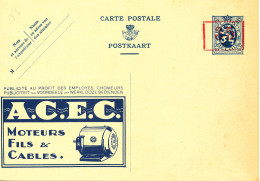 BELGIUM PPS SBEP 4 "LARGE FORMAT" 35C/50C "186" ACEC UNUSED - Werbepostkarten