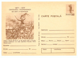 IP 77 A - 47a Centenary Independence Of Romania - Stationery - Unused - 1977 - Ganzsachen