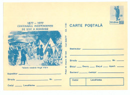 IP 77 A - 42 Centenary Independence Of Romania - Stationery - Unused - 1977 - Interi Postali