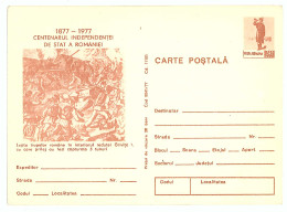 IP 77 A - 41b Centenary Independence Of Romania - Stationery - Unused - 1977 - Postal Stationery