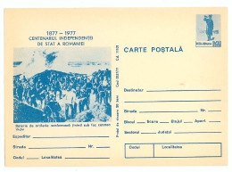 IP 77 A - 37 Centenary Independence Of Romania - Stationery - Unused - 1977 - Interi Postali