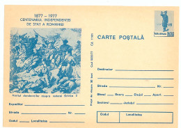 IP 77 A - 35 Centenary Independence Of Romania - Stationery - Unused - 1977 - Entiers Postaux