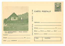 IP 77 A - 15a Liviu REBREANU, Museum - Stationery - Unused - 1977 - Postal Stationery