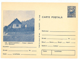 IP 77 A - 15 Liviu REBREANU, Museum - Stationery - Unused - 1977 - Entiers Postaux