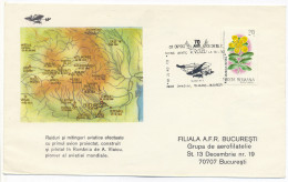 COV 36 - 993 AIRPLANE, Aurel Vlaicu Romania - Cover - Used - 1982 - Storia Postale