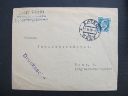 BRIEF Prameny Sangerberg Langisarhofen Bier Brauerei J. Parth 1938 Žatec Saaz  /// P6296 - Briefe U. Dokumente