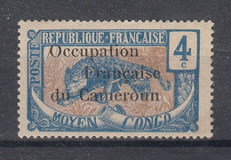 Cameroon 1916 Stamps Ovpt "Occupation Francaise Du Cameroun". 1 Val (4c).  MLH. Fine. - Nuevos