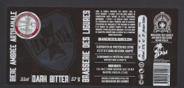 Etiquette De Bière Ambrée -  Darh Bitter  -  Brasserie Des Ligures à Peille (06) - Bier