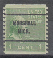 USA Precancel Vorausentwertungen Preo Bureau Michigan, Marshal 839-61 - Voorafgestempeld