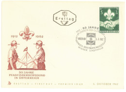 SC 39 - 455 Scout AUSTRIA - Cover - Used - 1962 - Lettres & Documents