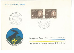 SC 39 - 439 Scout SWEDEN - Cover - Used - 1965 - Lettres & Documents