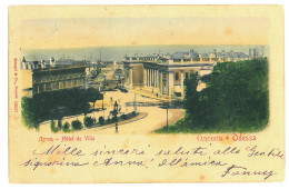 UK 25 - 23314 ODESSA, Hotel De Ville, Litho, Ukraine - Old Postcard - Used - 1901 - Ukraine