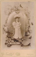 PHOTO CARTONE 16 X 10 CM.   COMMUNION     - PHOTO.  CH.FROCHLICH  ANVERS - Persone Anonimi