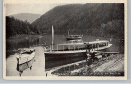 BINNENSCHIFFE - RURSEE / Urfttalsperre, Bootsanleger Am Waldhotel, 1932 - Dampfer