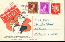 BELGIUM PPS REPIQUAGE PRIVE LES ONDES PHILATELIQUES EXPRES OPITTER 12.06.46 - Other & Unclassified