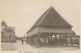 Halle En Bois René  Covered Wooden Market François 1 Er 1942  Petain - Other & Unclassified