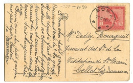 Congo Boma Oblit. Keach 5E1-Dmyt Sur C.O.B. 128 Sur Carte Postale Vers Celles Le 20/11/1926 - Cartas & Documentos