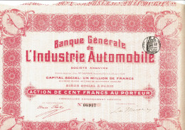 75-BANQUE GENERALE DE L'INDUSTRIE AUTOMOBILE.   DECO - Altri & Non Classificati