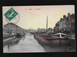 59 Lille La Deule édit. ELD N° 31 Couleur Gros Plan D'une Péniche , Remorqueur " Ville De Paris " " Ville De Douai " - Lille