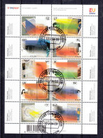 Nederland 2004 NVPH Nr 2260 - 2269 ,  Mi Nr 2205 - 2214 ; Sheet,  Uitbreiding Europese Unie - Oblitérés