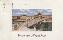 Magdeburg,  Gel. 1919   Strombrücke - Maagdenburg