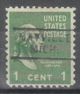 USA Precancel Vorausentwertungen Preo Locals Michigan, Mayville 729 - Precancels