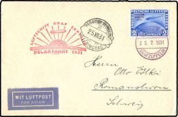 Zeppelin, Zeppelinpost LZ 127, Polarfahrt, 1931, 203 D, Brief - Zeppeline