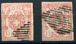 Schweiz, 1852, 12 (2), Gestempelt - Altri & Non Classificati