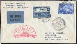 Zeppelin, Zeppelinpost LZ 127, Polarfahrt, 1931, 203 B, Brief - Zeppelines