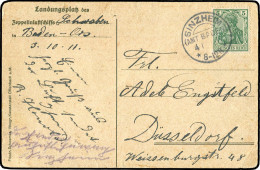 Zeppelin, Zeppelinpost Vor WW-I, 1911, 10 Bh, Brief - Zeppelin