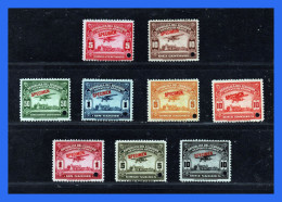 1929 - 1930 - Ecuador - Michel Nº 283 - 284 + 286 - 289 +291 - 293- MNH - Specimen - EC- 12 - Equateur