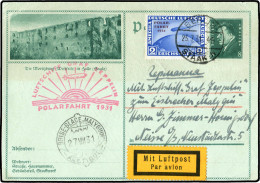 Zeppelin, Zeppelinpost LZ 127, Polarfahrt, 1931, 204 B, Brief - Zeppelin