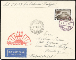 Zeppelin, Zeppelinpost LZ 127, Polarfahrt, 1931, 204 C, Brief - Zeppelines