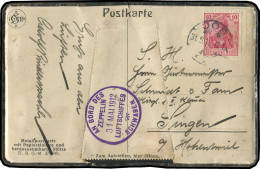 Zeppelin, Zeppelinpost Vor WW-I, 1912, 10 Bf, Brief - Zeppelin