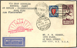 Zeppelin, Zeppelinpost LZ 127, Polarfahrt, 1931, 204 B, Brief - Zeppelines