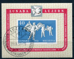 Schweiz, 1951, Bl. 14, Gestempelt, FDC - Other & Unclassified