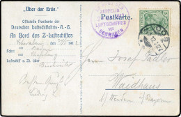 Zeppelin, Zeppelinpost Vor WW-I, 1912, 10 Be, Brief - Zeppelines