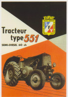 AGRICOLE TRACTEUR VIERZON TYPE 551 - CARTE POSTALE 10X15 CM - Traktoren