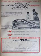 Publicité De Presse ; Jouet Circuit24 Interpiste En Cadeau Stylo Muz - Advertising