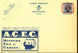 BELGIUM PPS SBEP 4A  "SURCHARGE A LA PEDALE " 35C/50C "186A" ACEC UNUSED - Publibels