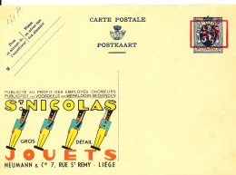 BELGIUM PPS SBEP 4A  "SURCHARGE A LA PEDALE " 35C/50C "171A" ST.NICOLAS JOUETS UNUSED - Publibels