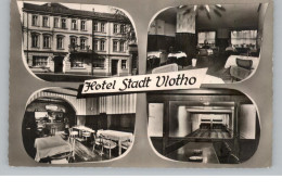 4973 VLOTHO, Hotel Stadt Vlotho, Aussen - Innenansichten, Kegelbahn, Verlag Wagner - Vlotho