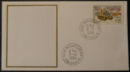 L036 Cachet Temporaire Le Molay Littry 14 Calvados Débarquement 7 Juin 1994 - Manual Postmarks