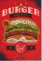 BURGER - CARTE POSTALE 10X15 CM - Autres & Non Classés