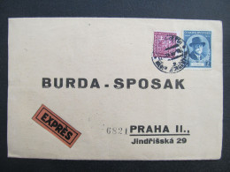 BRIEF Dolní Jiřetín Nieder Georgenthal - Praha Express 1935  /// P6312 - Briefe U. Dokumente