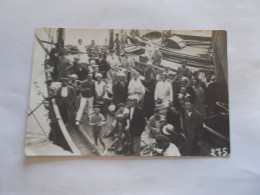 CARTE PHOTO RARE  MERS LE TREPORT ( 76 Seine Maritime ) BATEAUX TRES ANIMEES EN GROS PLAN - Le Treport