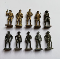 @ Lot De 10 Kinder Métal Cowboys Célèbres @ - Metallfiguren